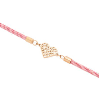 Armband - "feel good" - Edelstahl rosévergoldet - Herz