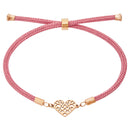 Armband - "feel good" - Edelstahl rosévergoldet - Herz