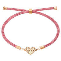 Armband - "feel good" - Edelstahl rosévergoldet - Herz