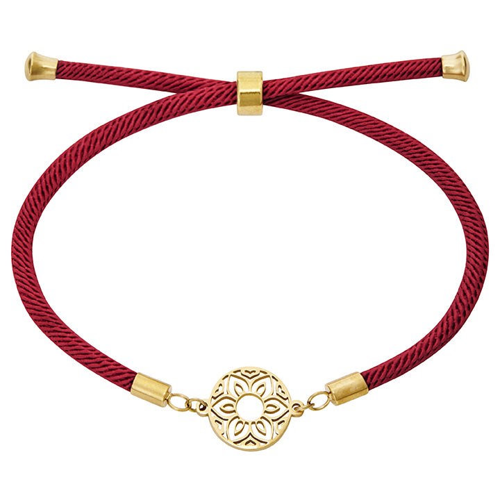 Armband - "feel good" - Edelstahl vergoldet - Mandala der Liebe