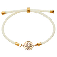 Armband - "feel good" - Edelstahl vergoldet - Mandala des Glücks