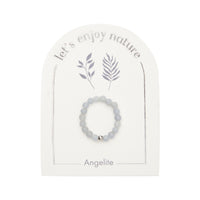 Ring - "let's enjoy nature" - Angelit - Edelstahl