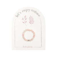 Ring - "let's enjoy nature" - Anhydrit gefärbt - Edelstahl