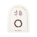Ring - "let's enjoy nature" - Rhodolith - vergoldet