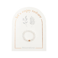 Ring - "let's enjoy nature" - Mondstein - rosévergoldet
