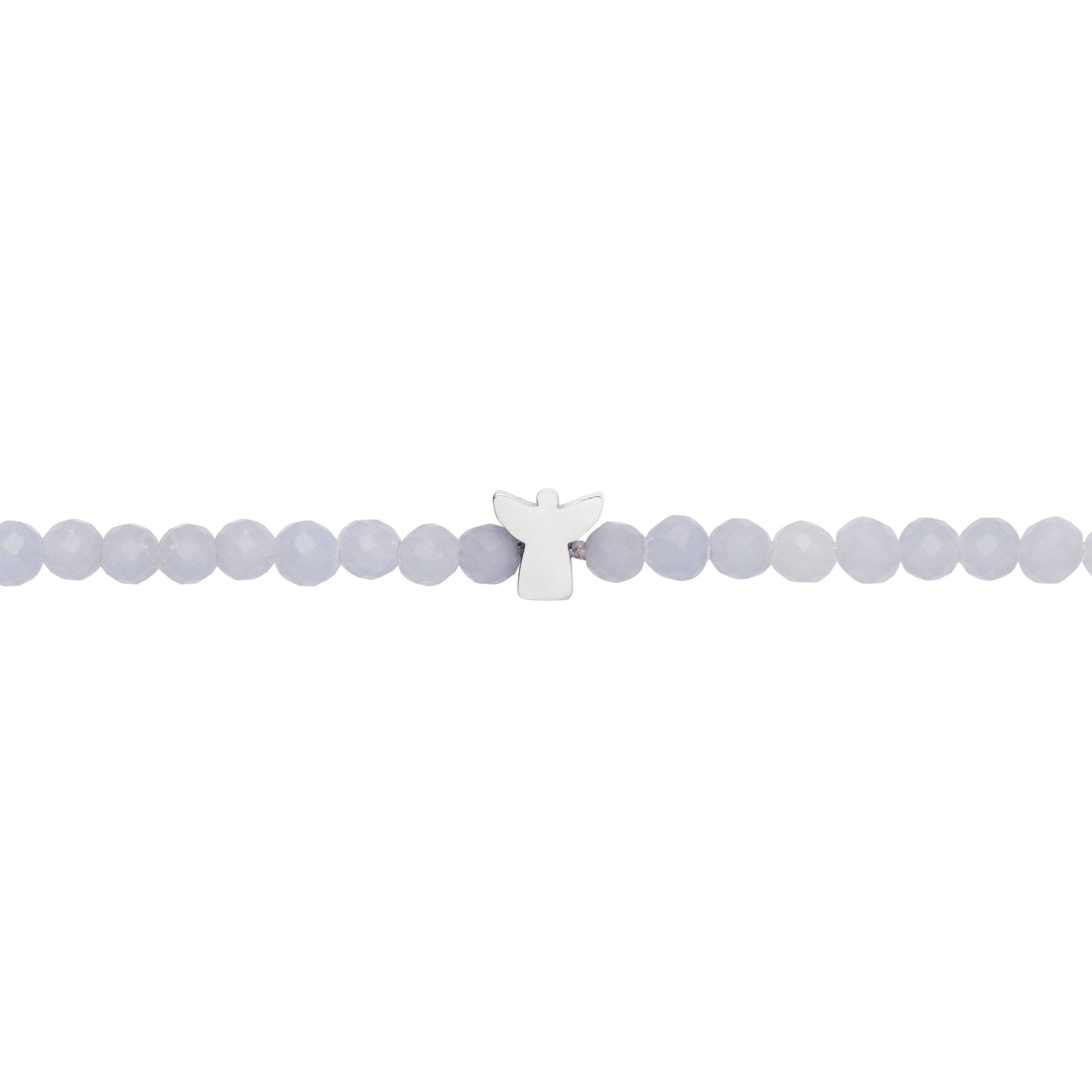 Armband - "let's enjoy nature" - Angelit - Edelstahl - Engel