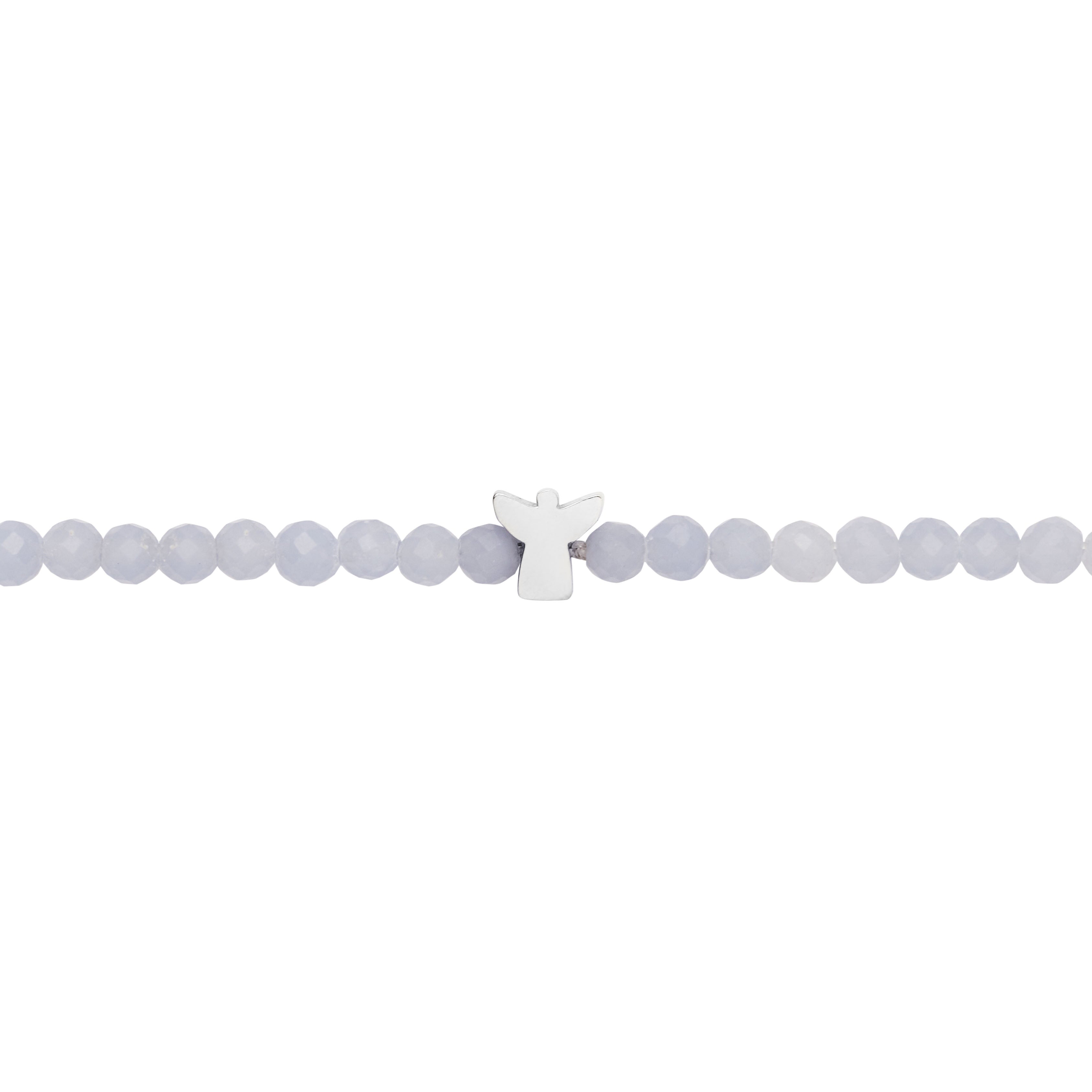 Armband - "let's enjoy nature" - Angelit - Edelstahl - Engel