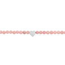 Armband - "let's enjoy nature" - Anhydrit - Edelstahl - Herz