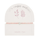 Armband - "let's enjoy nature" - Anhydrit - Edelstahl - Herz