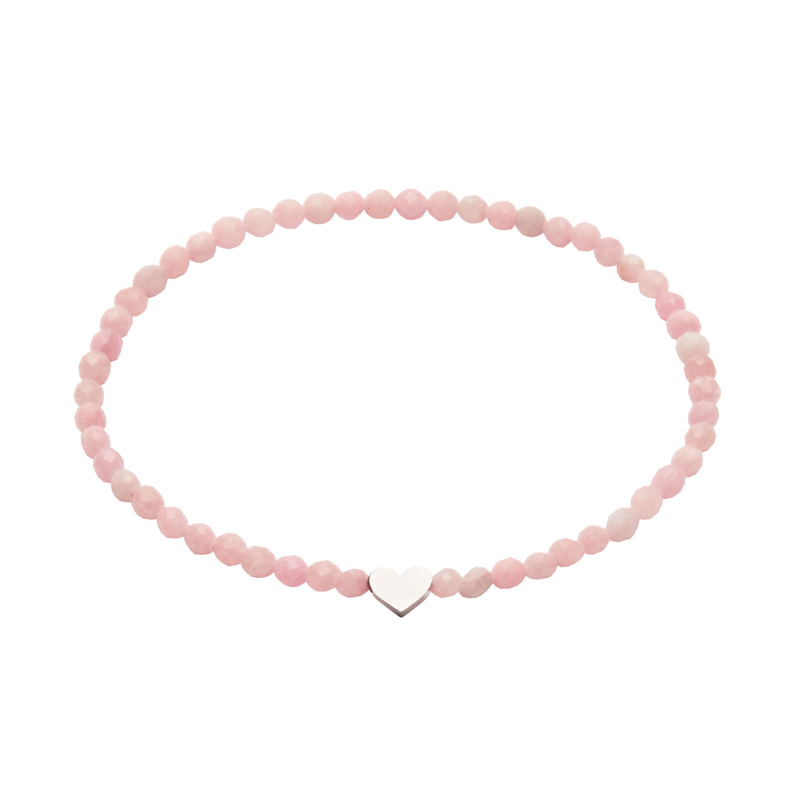 Armband - "let's enjoy nature" - Anhydrit - Edelstahl - Herz