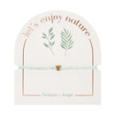 Armband - "let's enjoy nature" - Feldspat gefärbt - rosèvergoldet - Engel