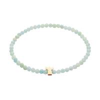 Armband - "let's enjoy nature" - Feldspat gefärbt - rosèvergoldet - Engel