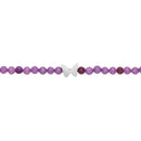 Armband - "let's enjoy nature" - Sugilith - Edelstahl - Schmetterling
