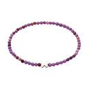 Armband - "let's enjoy nature" - Sugilith - Edelstahl - Schmetterling