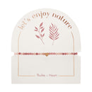 Armband - "let's enjoy nature" - Thulit - rosévergoldet - Herz