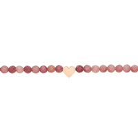 Armband - "let's enjoy nature" - Thulit - rosévergoldet - Herz