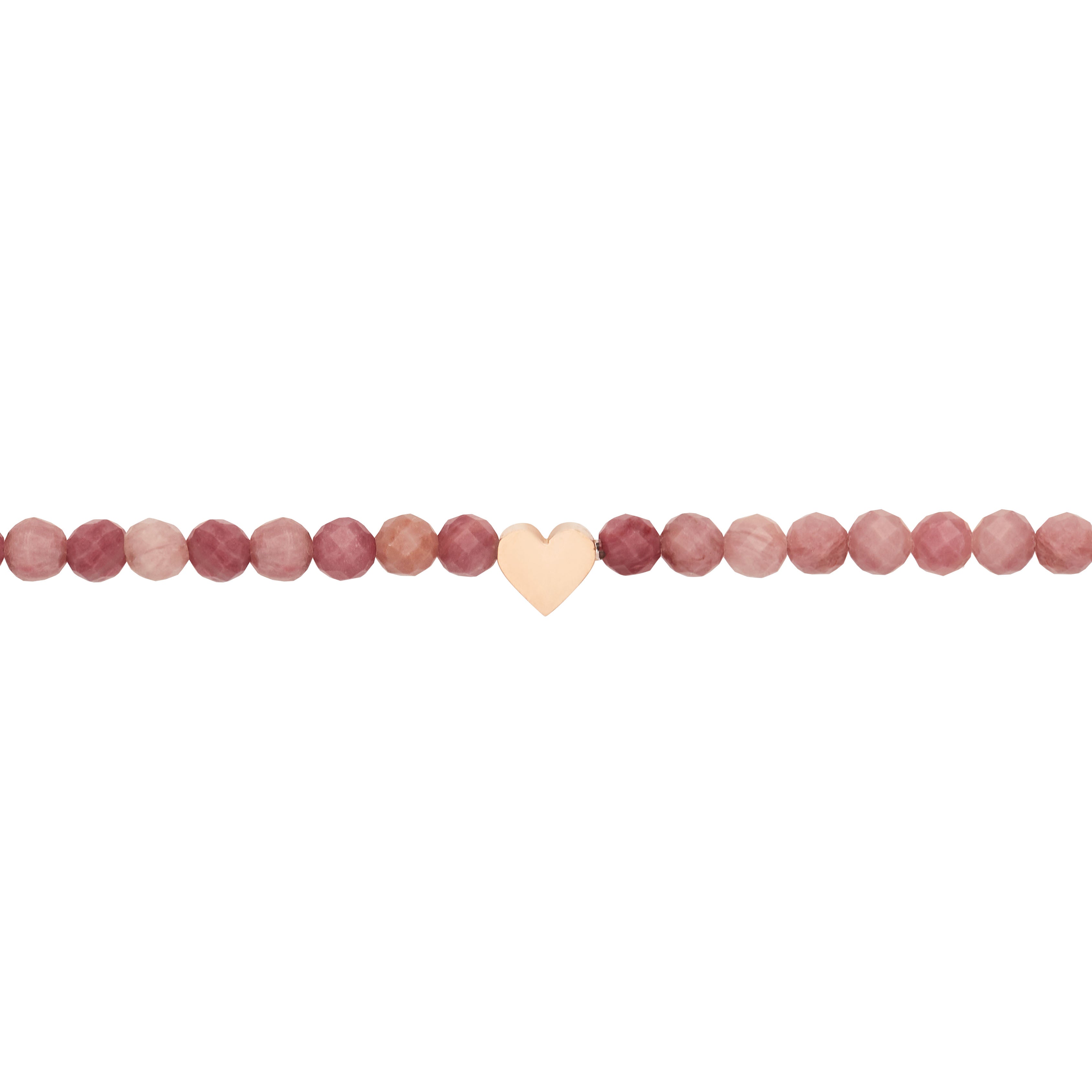 Armband - "let's enjoy nature" - Thulit - rosévergoldet - Herz