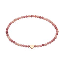 Armband - "let's enjoy nature" - Thulit - rosévergoldet - Herz