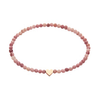 Armband - "let's enjoy nature" - Thulit - rosévergoldet - Herz