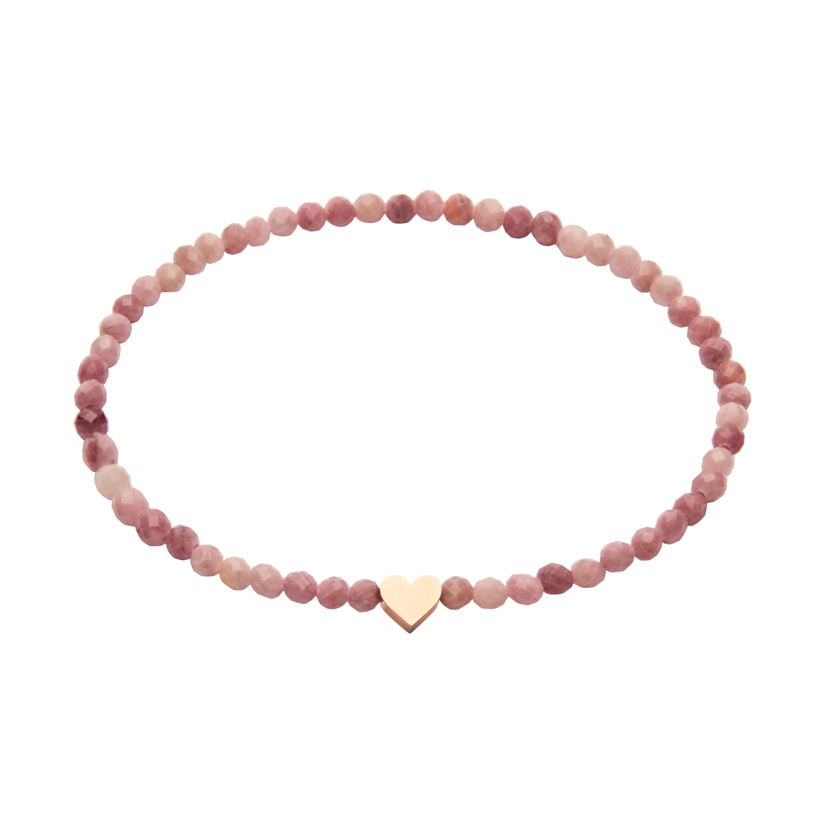 Armband - "let's enjoy nature" - Thulit - rosévergoldet - Herz