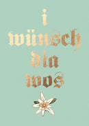 Postkarte Bayern - i wünsch dia wos