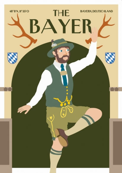 Postkarte: The Bayer - Schuhplattler