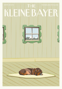 Postkarte: The Kleine Bayer - Schlafender Dackel
