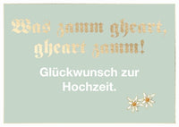 Doppelkarte Bayern - Was zamm gheart, gheart zamm!