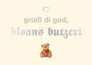 Doppelkarte Bayern - griaß di god, kloans butzler