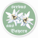 Magnet Edelweiß Servus aus Bayern
