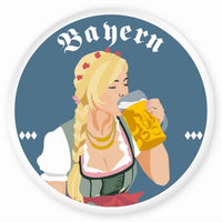 Magnet Bayern - Frau trink Maß