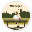 Magnet München - Pärchen auf Bank