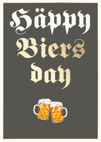 Postkarte Bayern - häppy Biersday