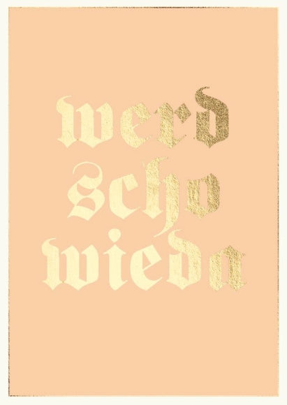 Postkarte Bayern - werd scho wieda