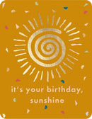 Postkarte - Green Wave - It's your birthday sunshine