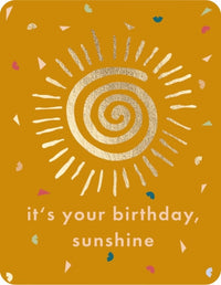 Postkarte - Green Wave - It's your birthday sunshine