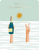 Postkarte - Green Wave - Lass uns das Leben feiern