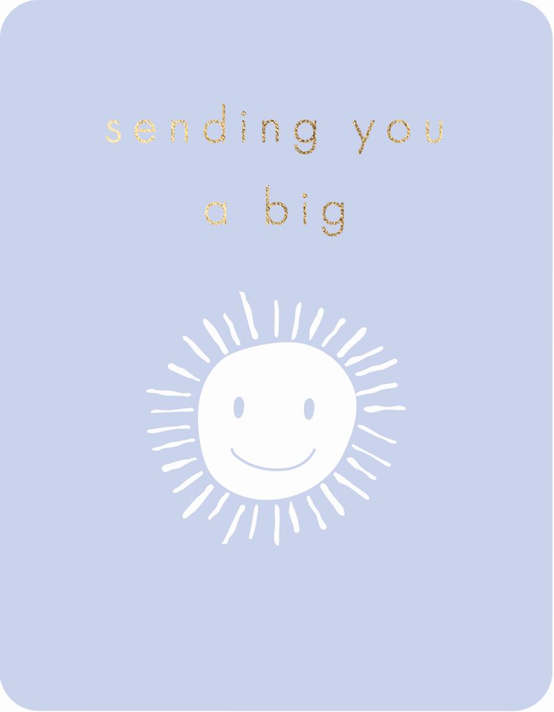 Postkarte - Green Wave - Sending you a big smile
