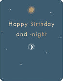 Postkarte Happy Birthday and -night