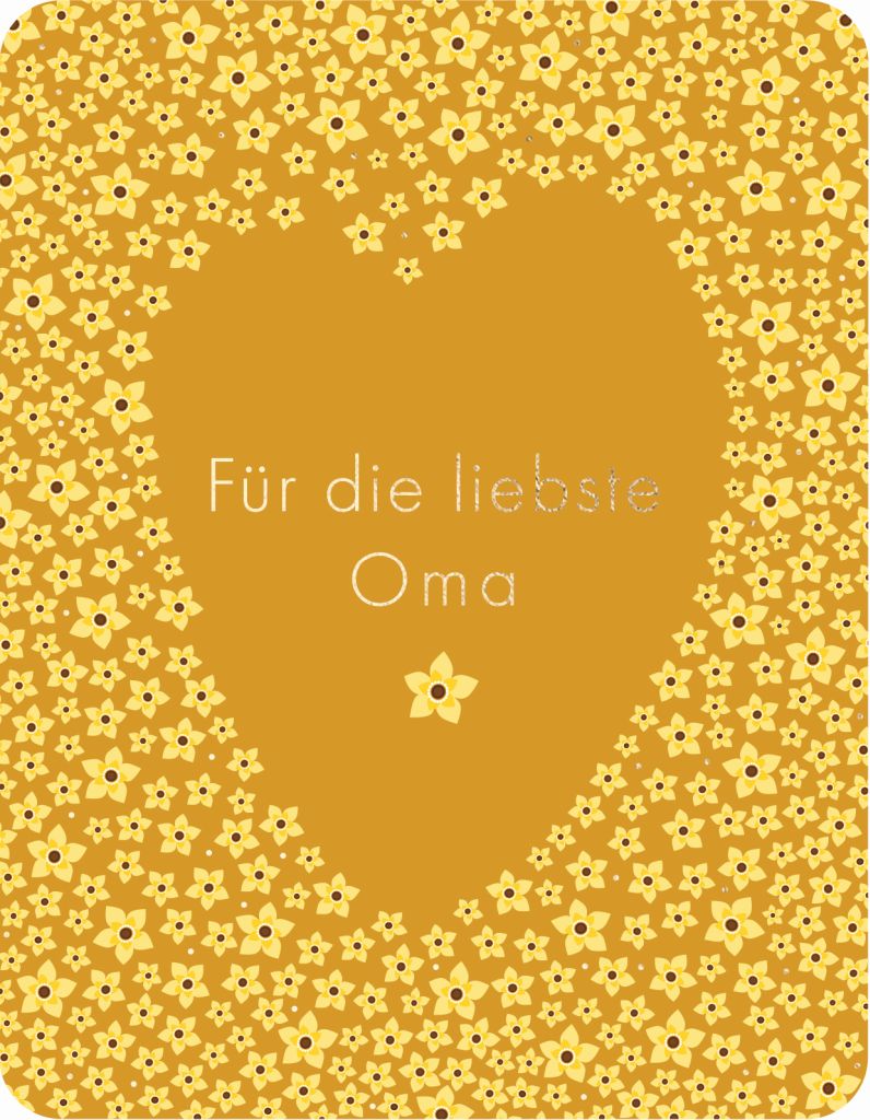 Postkarte - Green Wave - Für die liebste Oma