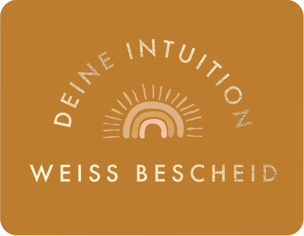 Postkarte Deine Intuition weiß Bescheid - Regenbogensonne