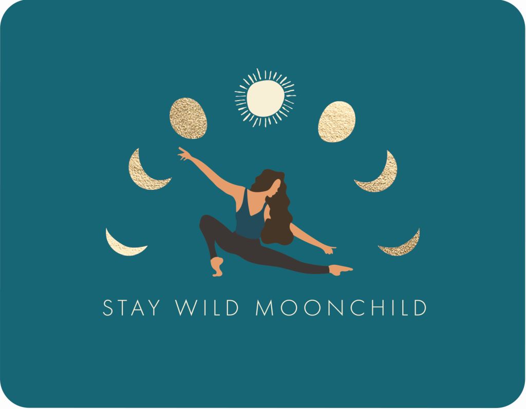 Postkarte Stay wild moonchild