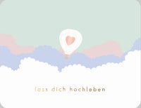Postkarte lass dich hochleben