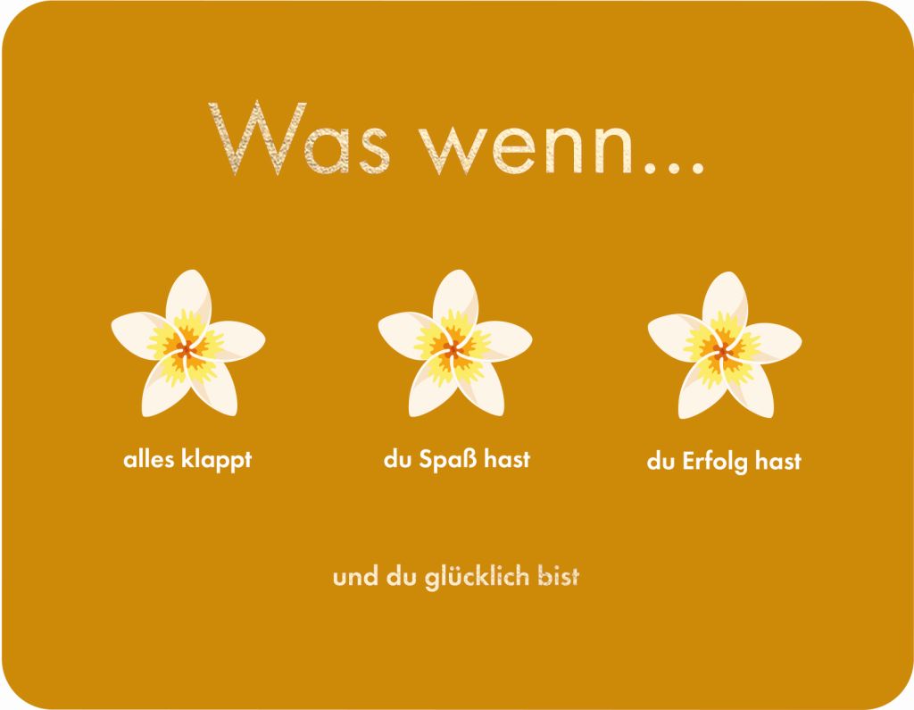 Postkarte Was wenn...