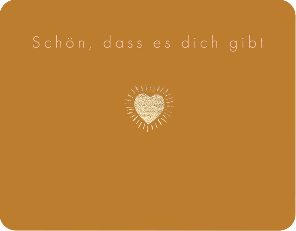Postkarte - Green Wave - Schön, dass es dich gibt