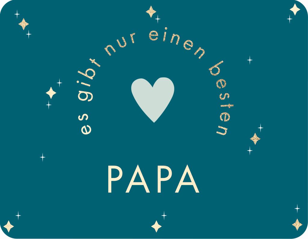 Postkarte Es gibt nur einen besten Papa
