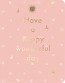 Doppelkarte - Green Wave - Have a happy wonderful day