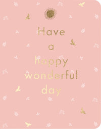 Doppelkarte - Green Wave - Have a happy wonderful day
