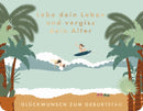 Doppelkarte - Green Wave - Lebe dein Leben und vergiss dein Alter