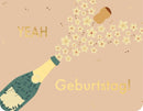 Doppelkarte - Green Wave - Yeah Geburtstag!